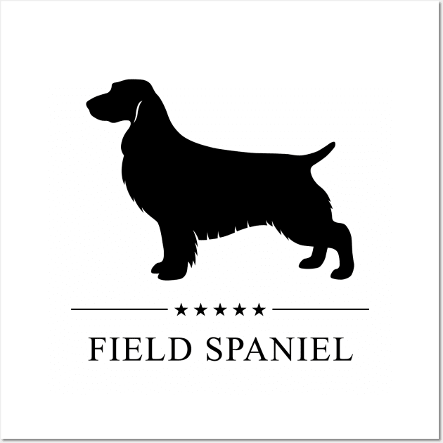 Field Spaniel Black Silhouette Wall Art by millersye